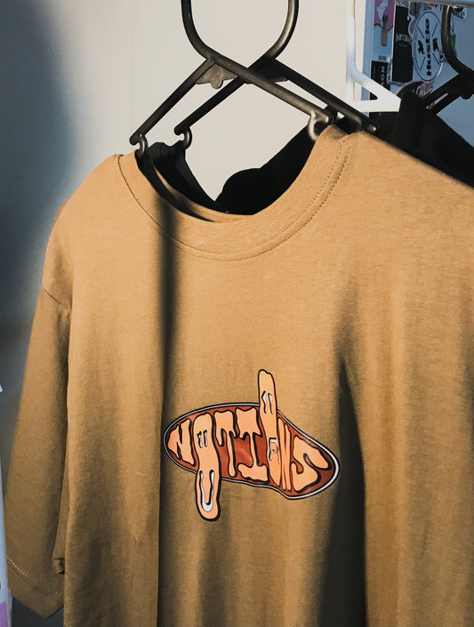 Melted brown tee