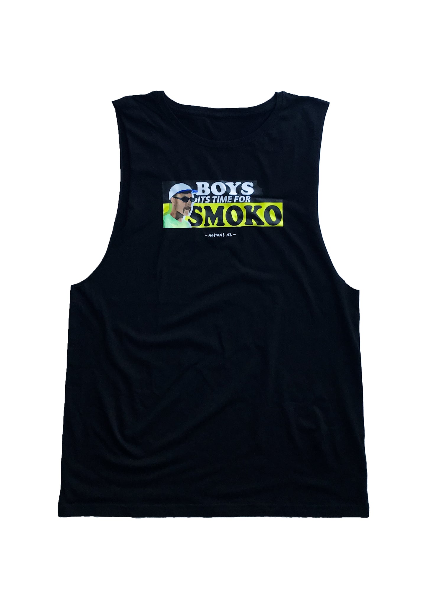 Black- Smoko singlet